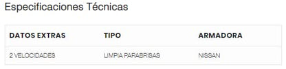 PALANCA LIMPIABRISAS COMPATIBLE NISSAN PICK-UP D21 | 6 terminales, 2 velocidades, limpiaparabrisas