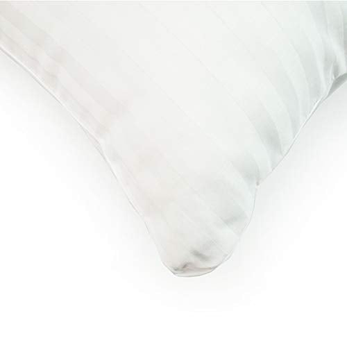 Spring Air Paquete de 2 Almohadas 100% Algodón Firme con Relleno 100% Poliéster, Medida Estándar, Color Blanco