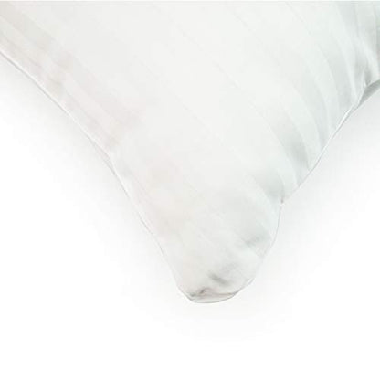 Spring Air Paquete de 2 Almohadas 100% Algodón Firme con Relleno 100% Poliéster, Medida Estándar, Color Blanco