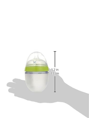 Comotomo Natural Feel Baby Bottle, Green, 5 Ounces