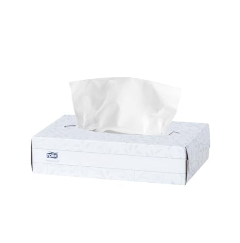 Tork Pañuelos Faciales Desechables Institucionales Sin Fragancia – Pañuelos para Consultorio Oficina y Recepción, 30 Cajas x 100 Pañuelos (3,000 Piezas) – Color Blanco
