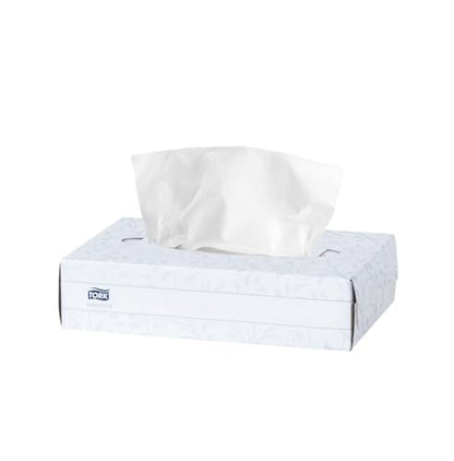 Tork Pañuelos Faciales Desechables Institucionales Sin Fragancia – Pañuelos para Consultorio Oficina y Recepción, 30 Cajas x 100 Pañuelos (3,000 Piezas) – Color Blanco