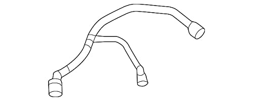 GM Genuine Parts Tubo de Ventilación PCV 12673862 | Negro, 12 pulgadas, 3 extremos, 1.4L, acero inoxidable