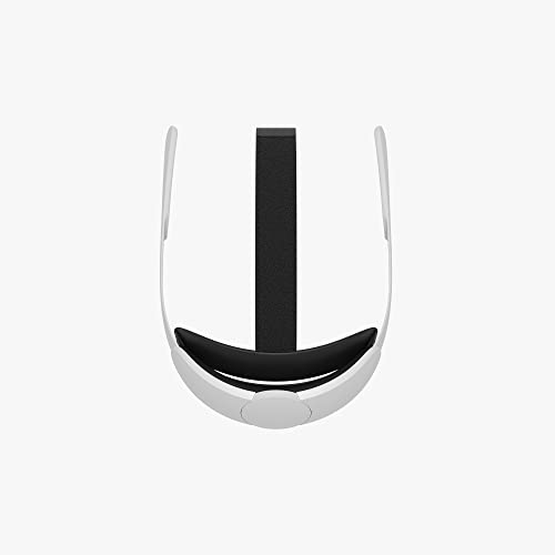Meta Elite Strap para Oculus Quest 2, Cinturón de Cabeza de Plástico Classic Blanco, para Mayor Soporte y Comfort en VR
