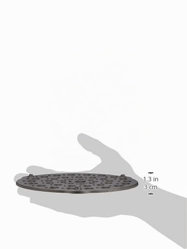 Lodge L8DOT3 Cast Iron Meat Rack/Trivet, Pre-Seasoned, 8"