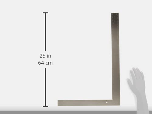 Surtek 122281 Escuadra de cantero de acero al alto carbono 16" x 24"