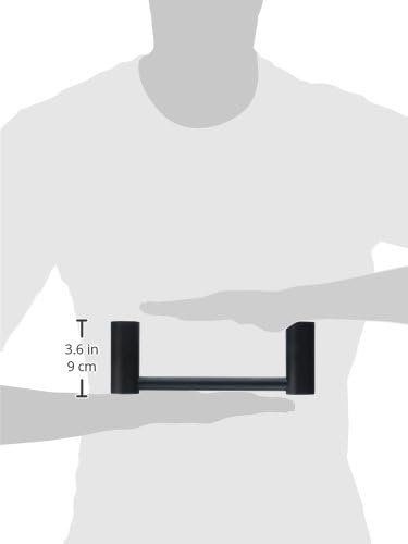 Moen YB0486BL Align - Toallero de mano para baño, color negro mate