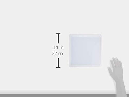 Tecnolite - Lámpara LED de Techo, Color Blanco, Luminario Cuadrado para Sobreponer, Luz Cálida Suave, 20 W