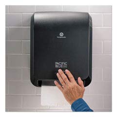 Pacific Blue Ultra™ Automated Paper Towel Dispenser by Georgia-Pacific, Black, 59590, 12.9” W x 8.7” D by 15.5” H