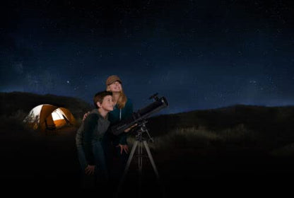 Celestron - PowerSeeker 114EQ Telescope - Manual German Equatorial Telescope for Beginners - Compact and Portable - Bonus Astronomy Software Package - 114mm Aperture