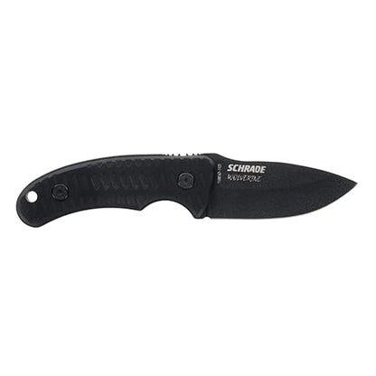 Schrade - Cuchillo de hoja fija SCHF57 de espiga completa con hoja de punta de gota