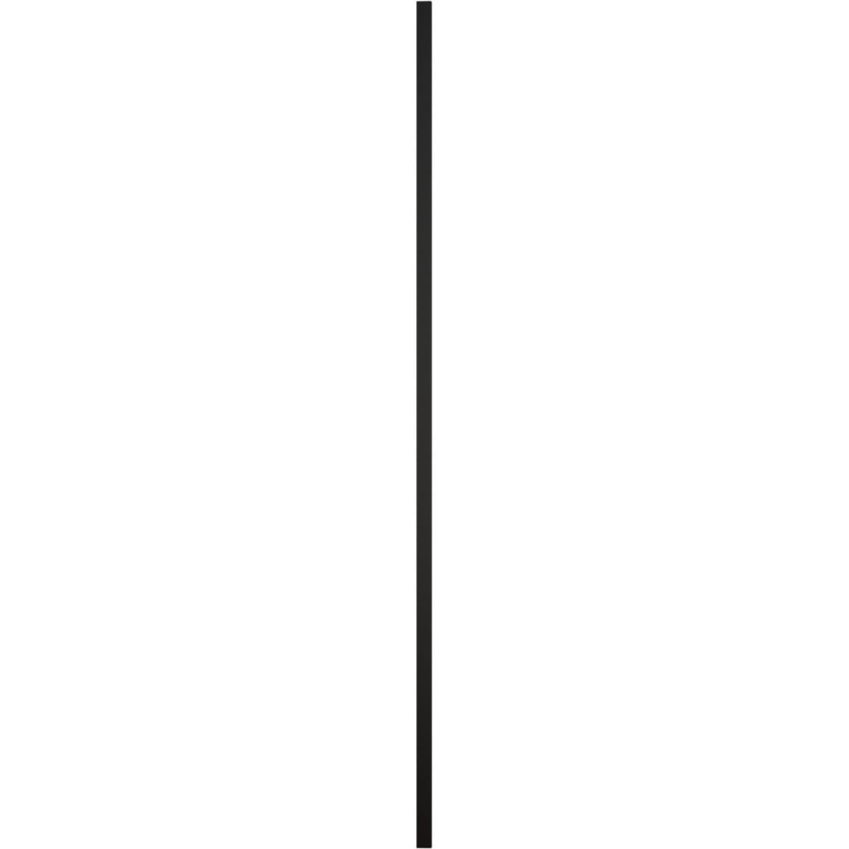 Ekena Millwork vinilo estándar dos paneles iguales con persianas elevadas, 14 3/4"W x 43"H, Negro