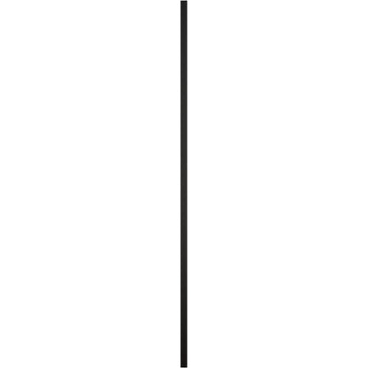 Ekena Millwork vinilo estándar dos paneles iguales con persianas elevadas, 14 3/4"W x 43"H, Negro