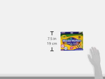 20 Wonder Markers Crayola + 12 Plumones Delgados Lavables