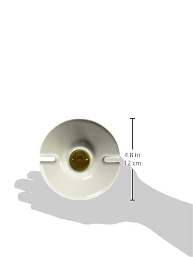 Surtek 136664 Portalámparas de Porcelana Redondo para Techo 4 127 V