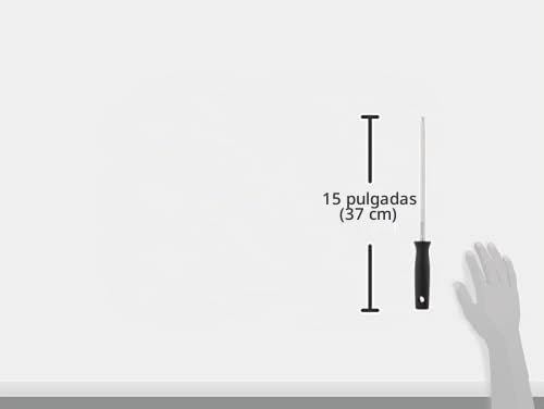 Wüsthof Afilador de Cuchillos Negro 22.86cm | Barra de acero inoxidable, 9 pulgadas, forjado de precisión