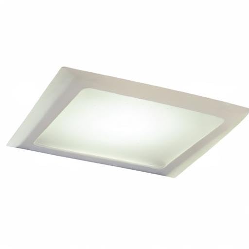 Halo 20P Albalite Lente Cuadrado, 11-5/8", Blanco