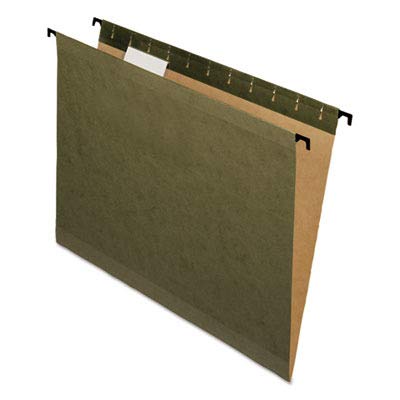 Pendaflex SureHook - Carpetas para colgar reforzadas, tamaño carta, color verde estándar, 20 por caja (6152 1/5)