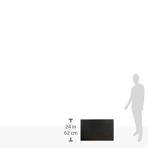 Tapete de Entrada de Hule Aqua Trap 55x85cm -Ecológico -Material Reciclado -Caucho de Alta Resistencia -Antiderrapante -Ideal para Retener la Humedad y Suciedad -Uso Rudo para Interior y Exterior