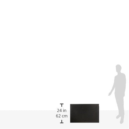 Tapete de Entrada de Hule Aqua Trap 55x85cm -Ecológico -Material Reciclado -Caucho de Alta Resistencia -Antiderrapante -Ideal para Retener la Humedad y Suciedad -Uso Rudo para Interior y Exterior