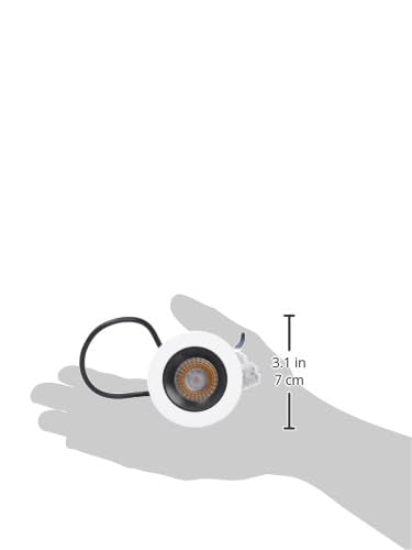 Tecnolite Lámpara Downlight LED Empotrable 7 W, IRC 90, Óptica Dark Light, Luz Suave Cálida, LED integrado