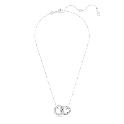 SWAROVSKI Dextera - Collar con colgante con lazo entrelazado y cristales transparentes