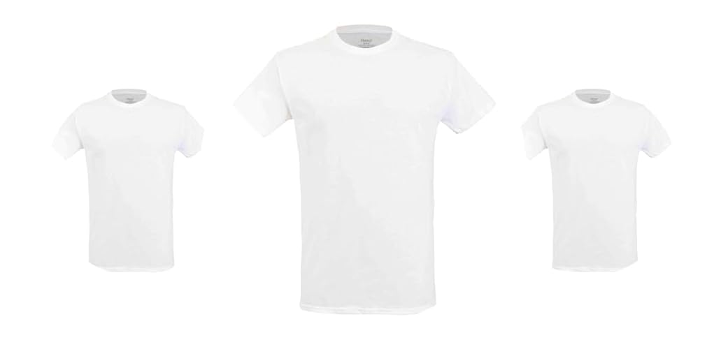 Hanes Camiseta Cuello Redondo, Paquete de 3 piezas
