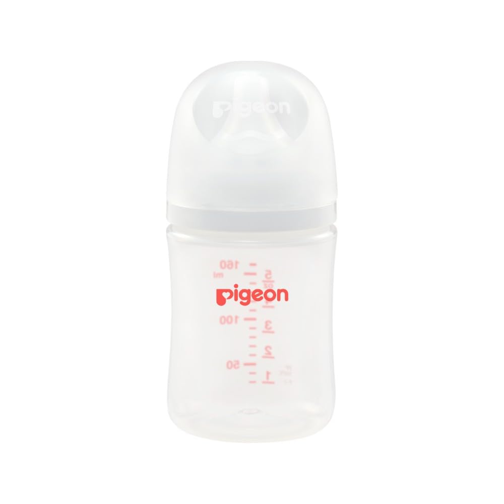 Pigeon SofTouch Biberón Anticólico para Bebé, Tetina de Silicona Suave - 160ml