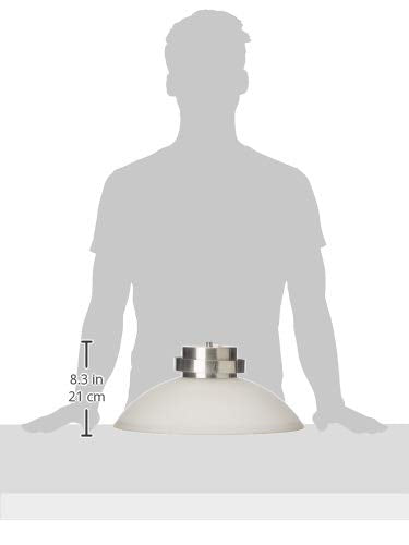 MAXXI MX-CL4265 Candil Decorativo en Aluminio Cepillado, Vidrio Mate