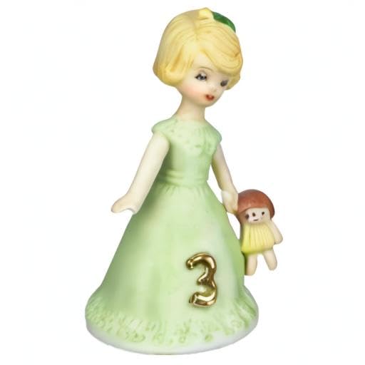 Enesco E2303 Growing up Girls from Blonde Age 3 Figurine 3.25 IN