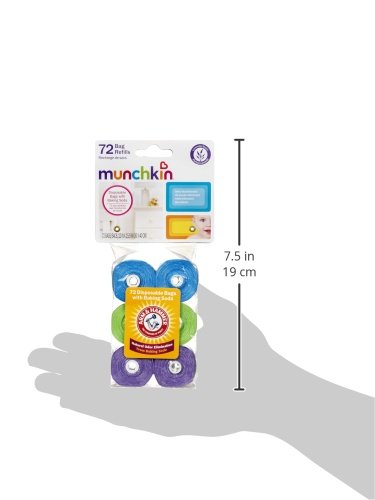 Munchkin Arm & Hammer Bolsas de Repuesto para Pañales, 72 Unidades