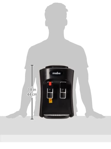 Mabe - Dispensador de Agua Counter Top 2 llaves, Negro - EMM2PN