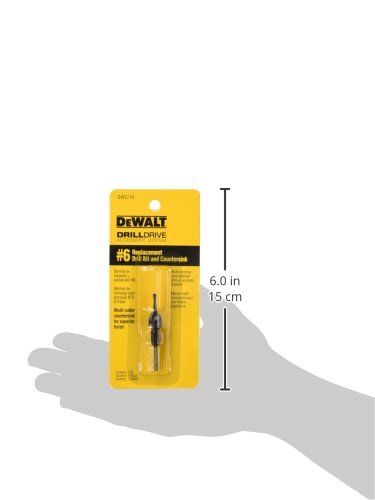 DEWALT 1 unidad Fijador Reversible #6 DW2700 + Avellanador #6 DW2710