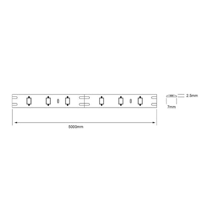 Tecnolite Tira LED Luz de Día 5 Metros 12W - Plug and Play, Uso en Interiores, No atenuable, 1 Pieza
