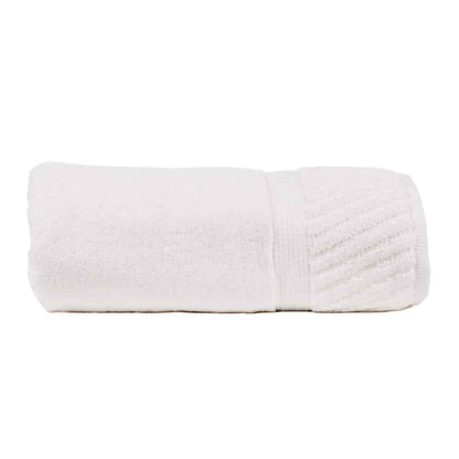 KALTEX HOME, Toalla Medio Baño 100% Algodón, Color Blanco, Toalla Tassara.