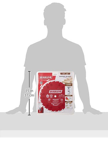 Freud D1024X Diablo 10-Inch 24-Tooth ATB Ripping Saw Blade with 5/8-Inch Arbor and PermaShield Coating