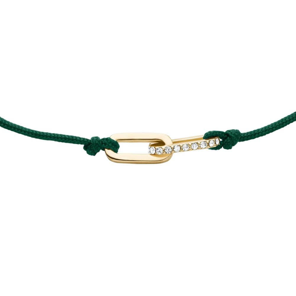 Pulsera Fossil Sutton JA7311710 de latón de color dorado para dama
