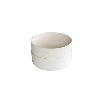 Nordic Ware - Juego de 2 cuencos para sopa o ensalada, color blanco, apto para microondas