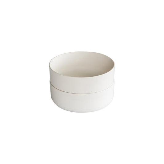 Nordic Ware - Juego de 2 cuencos para sopa o ensalada, color blanco, apto para microondas