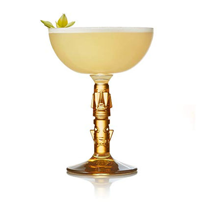 Libbey Tiki Coupe - Vasos de cóctel, 8.5 onzas, juego de 4