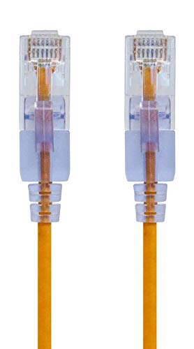 Monoprice SlimRun Cable de Conexión Ethernet Cat6A, 10 Gbit/s - Amarillo - 7ft - Paquete de 10