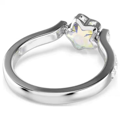 Anillo Chroma, Tallas mixtas, Estrella, Blanco, Acabado en rodio