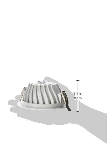 Estevez 19196-0 Empotrados Fijos Plastik-Led Downlight Led Redondo 5-Pg 9W, (Driver Integrado) para Zonas Humedas, Color Blanco