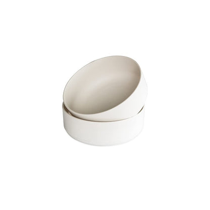 Nordic Ware - Juego de 2 cuencos para sopa o ensalada, color blanco, apto para microondas