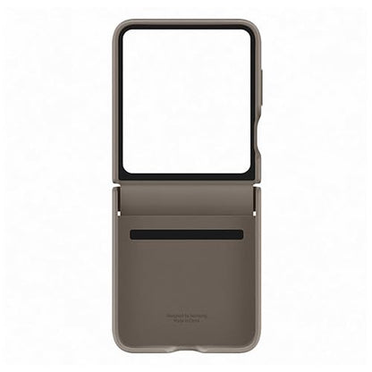 Accesorios Samsung Galaxy Flip 5 Flap Leather Cover Etoupe