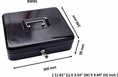 SentrySafe CB-12 - Caja de Dinero con charola y Cerradura para Llaves, Color Negro