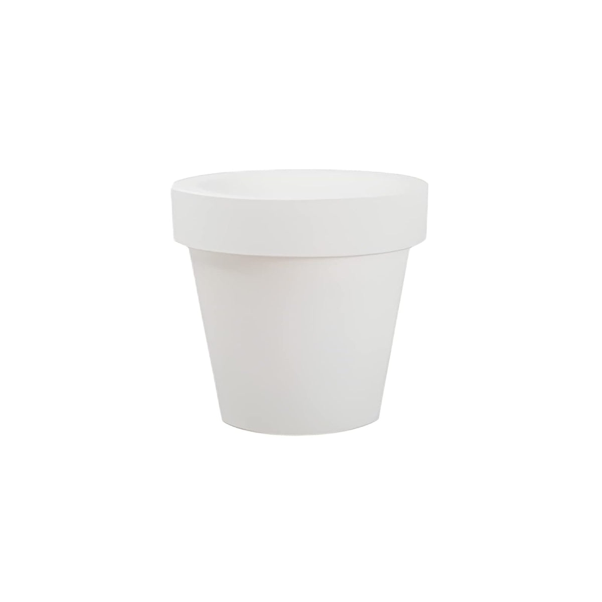 newgarden Maceta de Polietileno Vaso Acabado Liso Uso Interior y Exterior Modelo Magnolia 30 Blanco