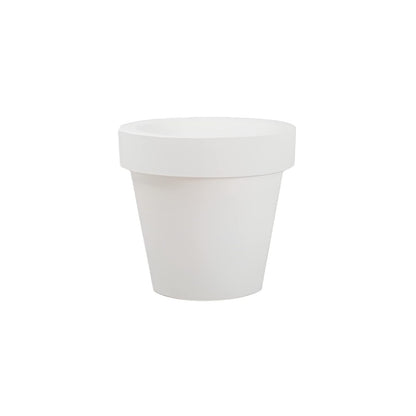 newgarden Maceta de Polietileno Vaso Acabado Liso Uso Interior y Exterior Modelo Magnolia 30 Blanco