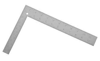 STANLEY 45-912 Escuadra de Carpintero Acero 12 x 1-1/2 pulgadas (L1) 8 x 1 pulg (L2)