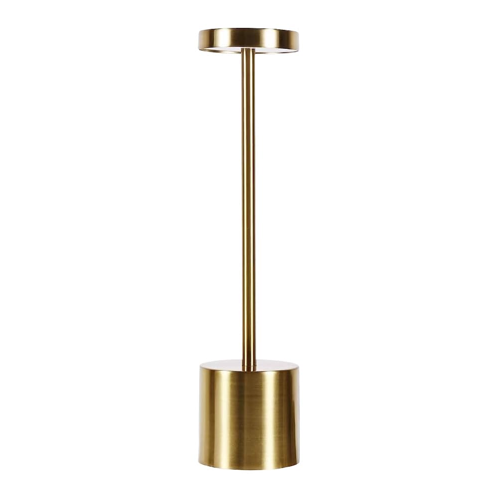 Tecnolite - Lámpara de Mesa LED 3 W Portátil, Recargable, Luz Blanca Ajustable y Atenuable Táctil, Lámpara Interior para Restaurante
